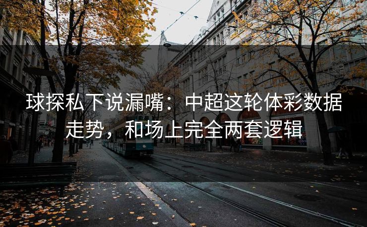 详细阅读:球探私下说漏嘴:中超这轮体彩数据走势,和场上完全两套逻辑 球探私下说漏嘴:中超这轮体彩数据走势,和场上完全两套逻辑
